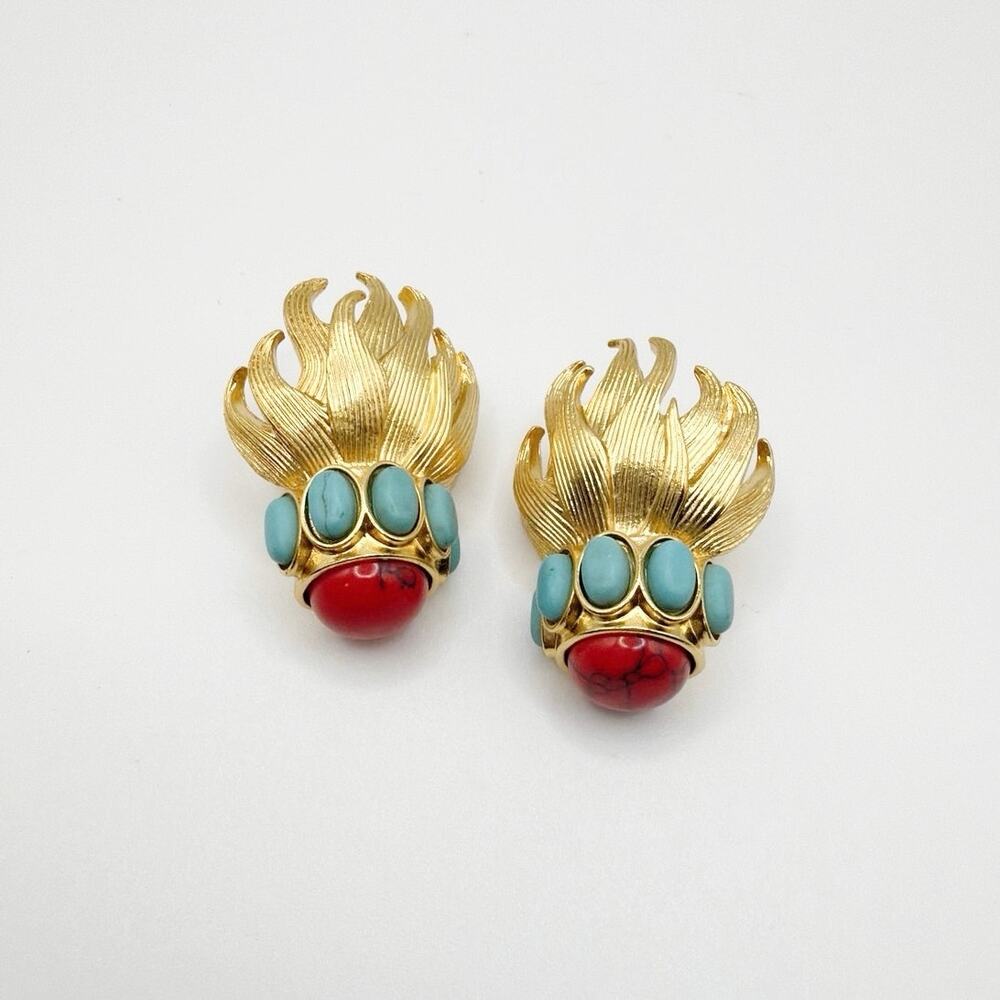 Kovonchy Signed Jellyfish Studs Earrings